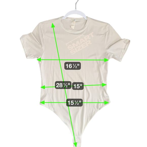 Lululemon Wundermost Ultra-Soft Nulu Square-Neck Long-Sleeve Bodysuit Cream L - Picture 9 of 9